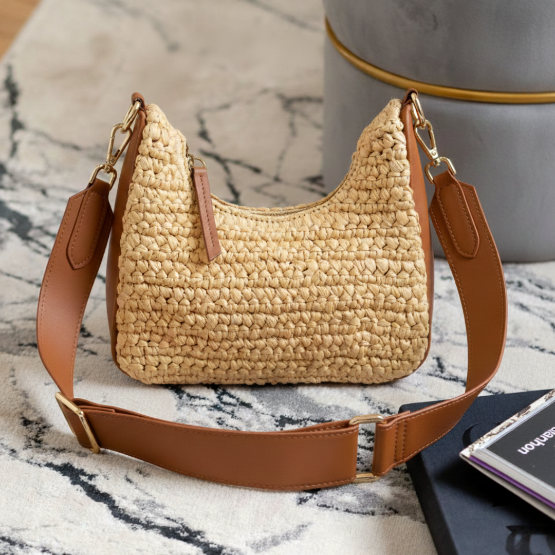 UrbanWeaveBeige Sling bag-Vivistry