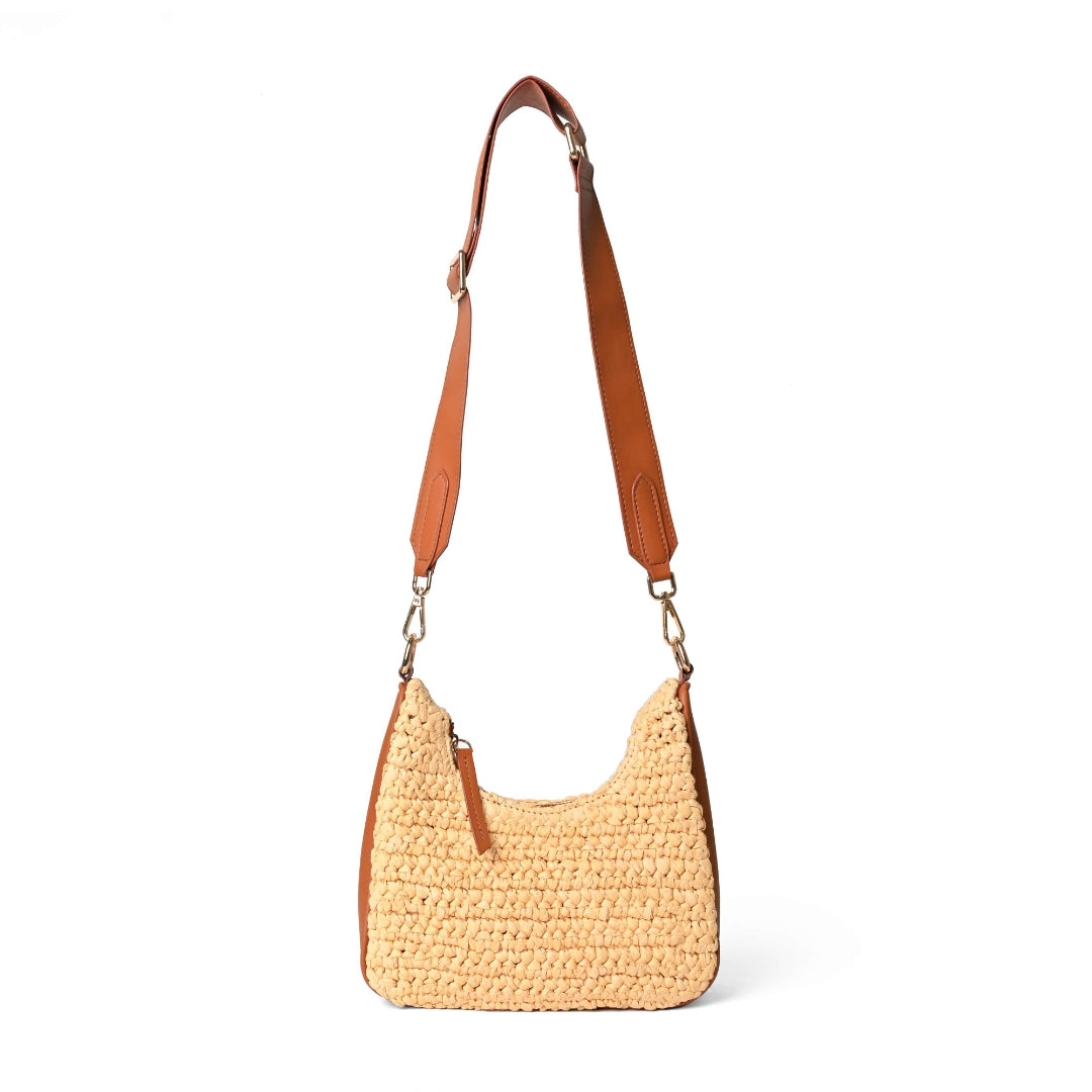 UrbanWeaveBeige Sling bag-Vivistry