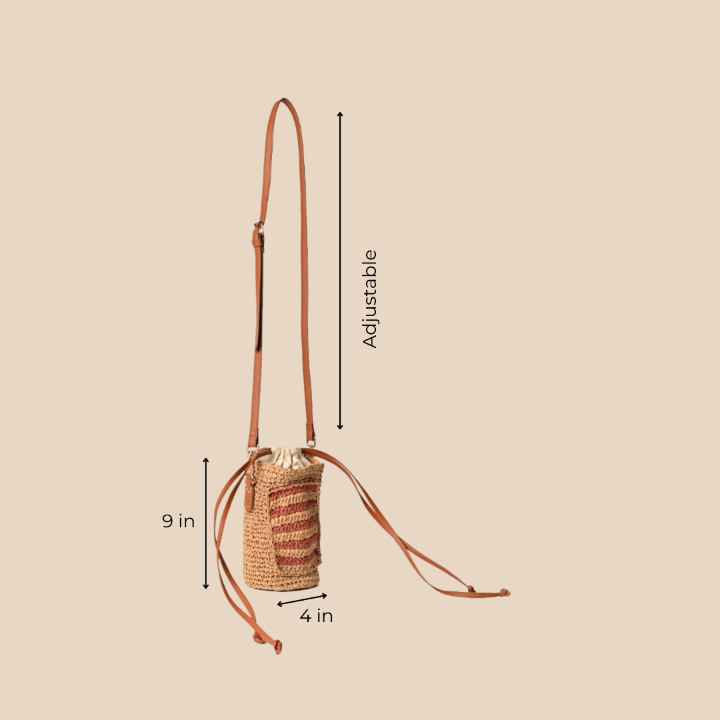 Urban Cross Mini Raffia Sling Bag - Vivistry