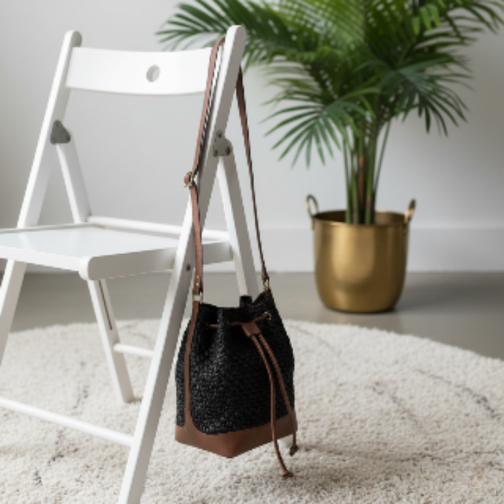 Urban Ember Raffia Bucket Bag - Vivistry