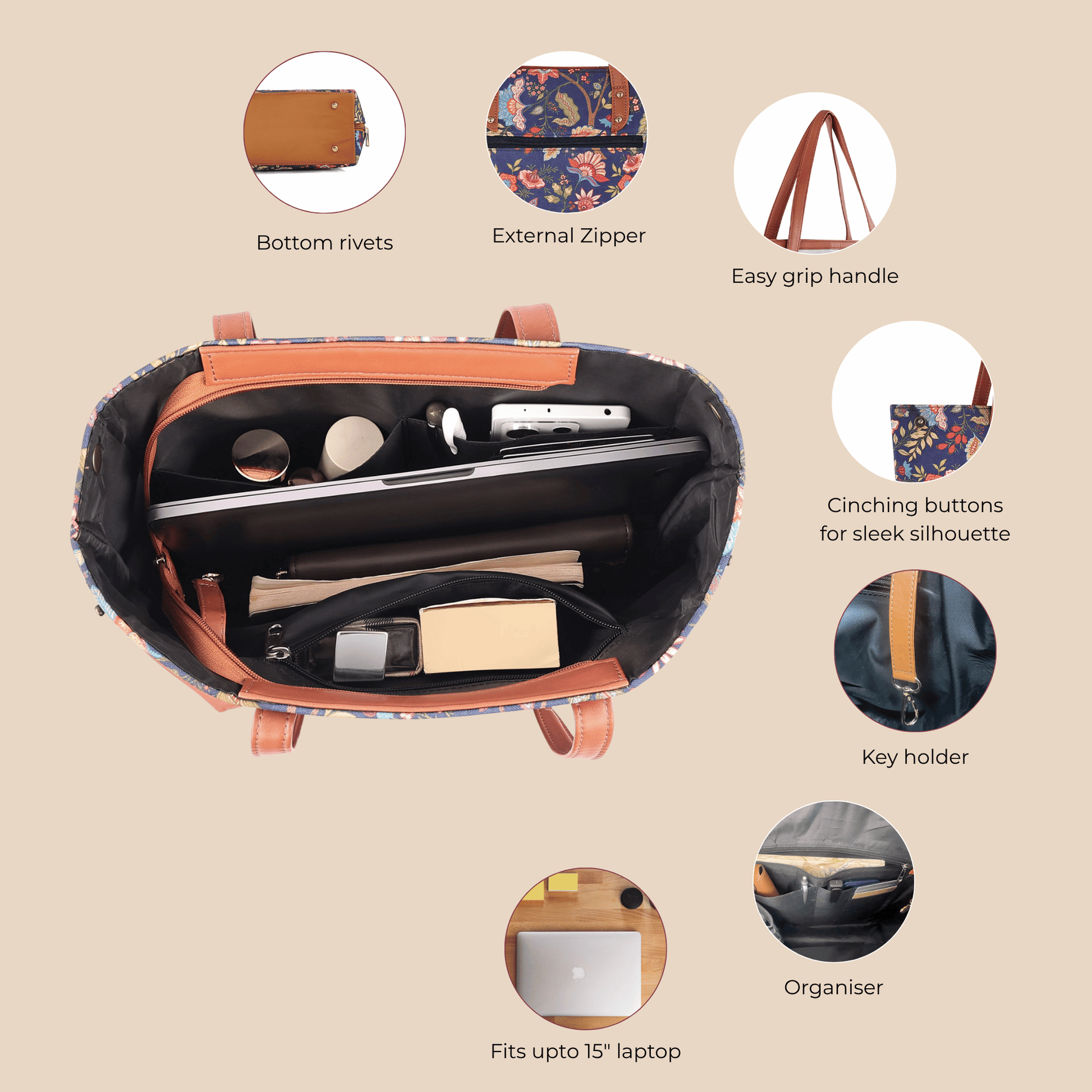 Vera Bella Classic City Tote Bag - Vivistry