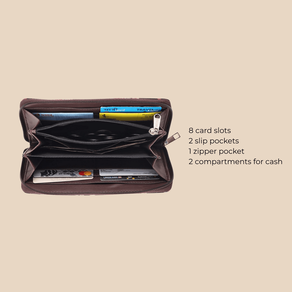 Vera Bella Classic Zipper Wallet - Vivistry