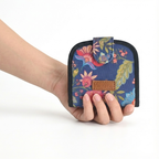 Women Handmade Canvas Compact Foldable Wallet - Vera Bella