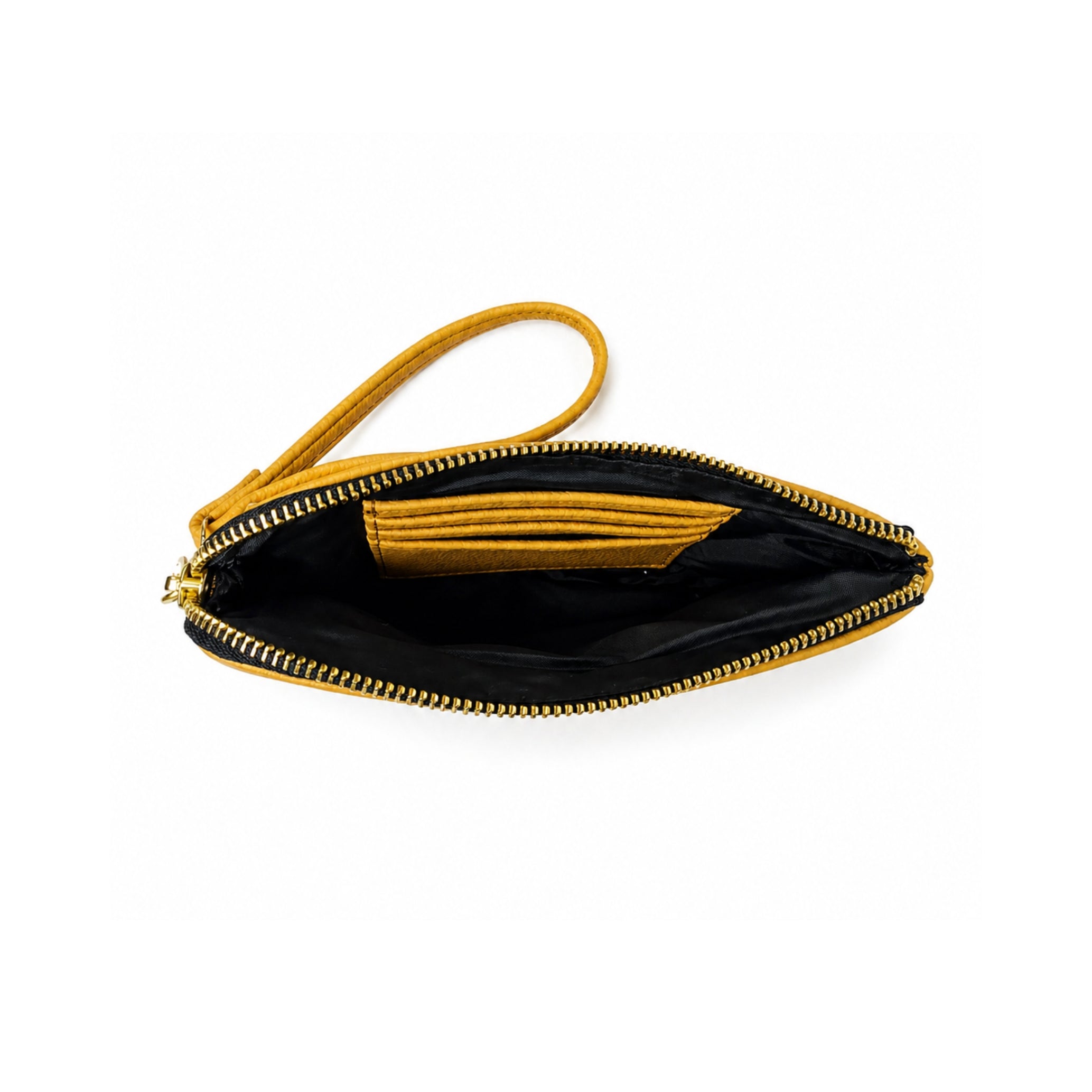 Rover Phone Wallet with Wrist Loop – Mustard Gold